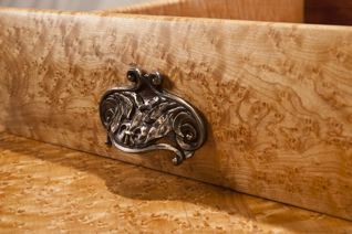 Birdseye  Burl Maple Table Drawer