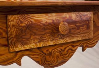 Virgin Curly Longleaf Pine Drawer